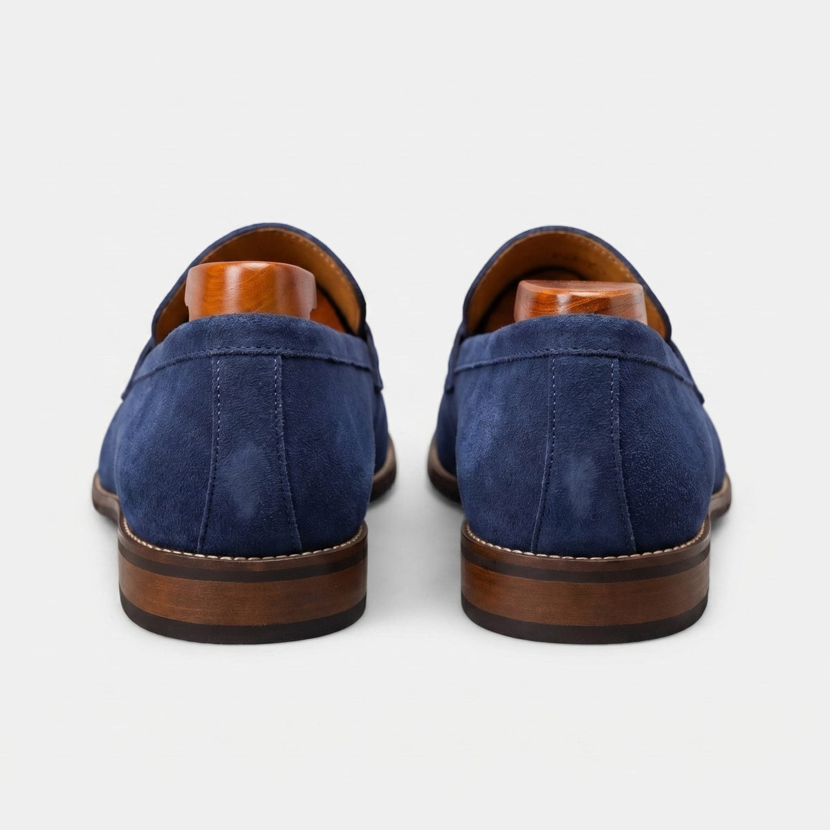 Men's Loafers in Suede, Slip-On Penny Style for Smart-Casual Wear