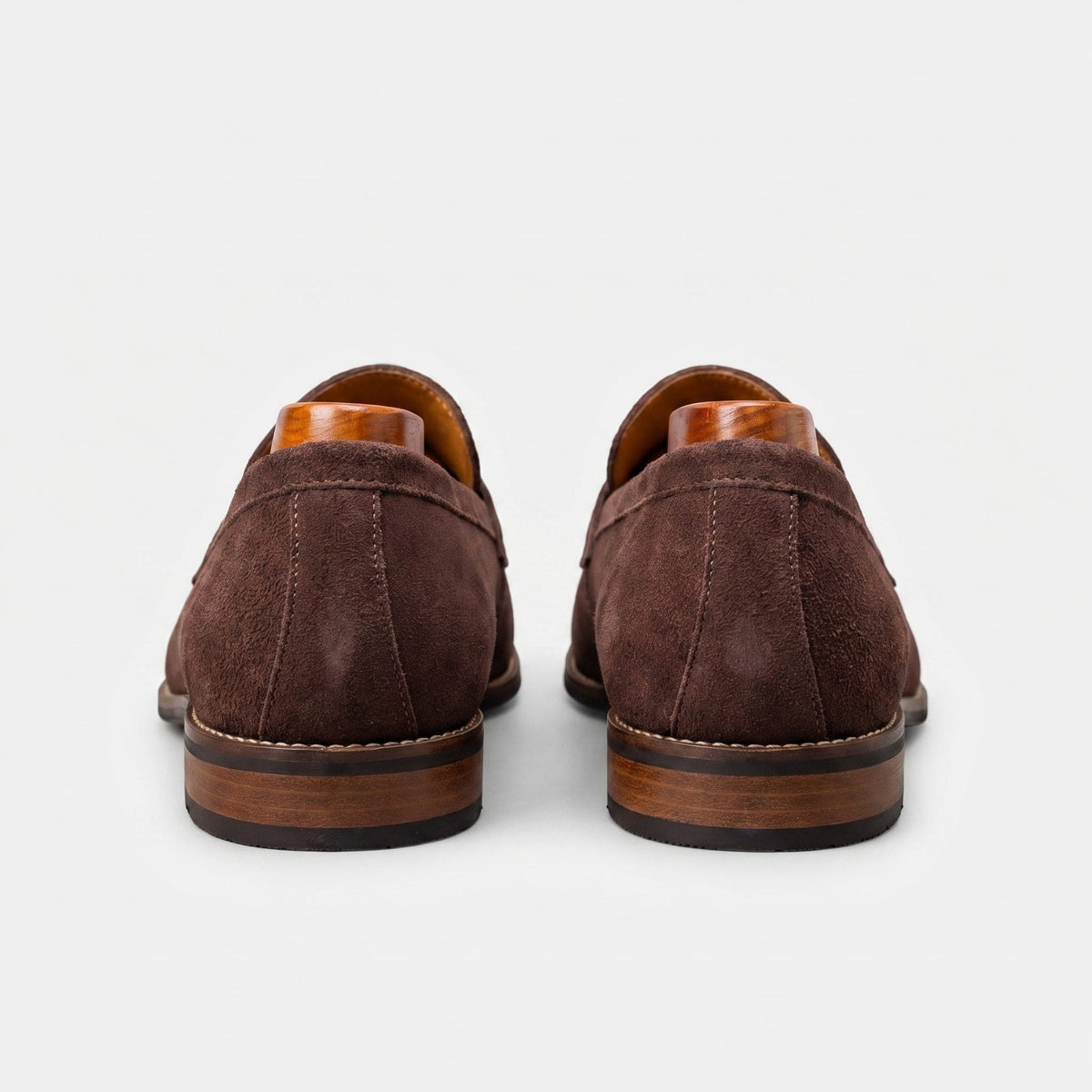 Men's Loafers in Suede, Slip-On Penny Style for Smart-Casual Wear