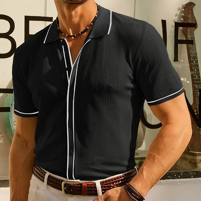 Men's Polo Shirts Ice Silk, Breathable Slim Fit for Summer