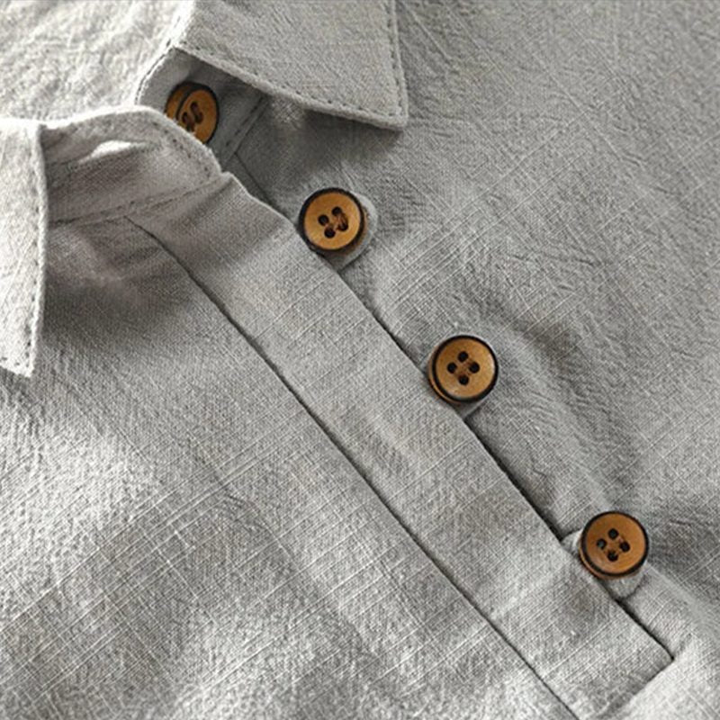 Men's Polo Shirts in Linen, Short Sleeves and Regular Fit