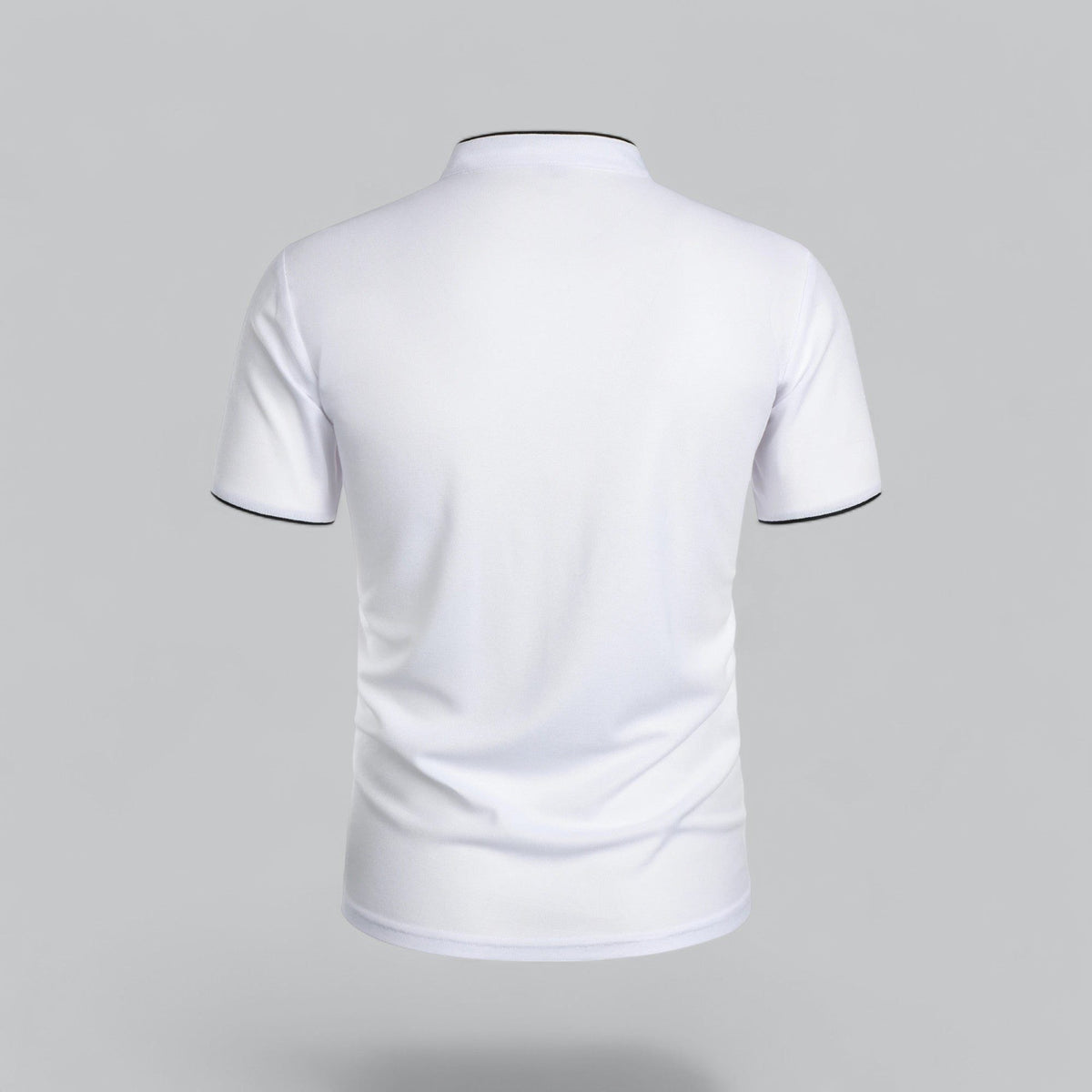 Men's Polo Shirts Relaxed Fit, Short Sleeves and Stand Collar
