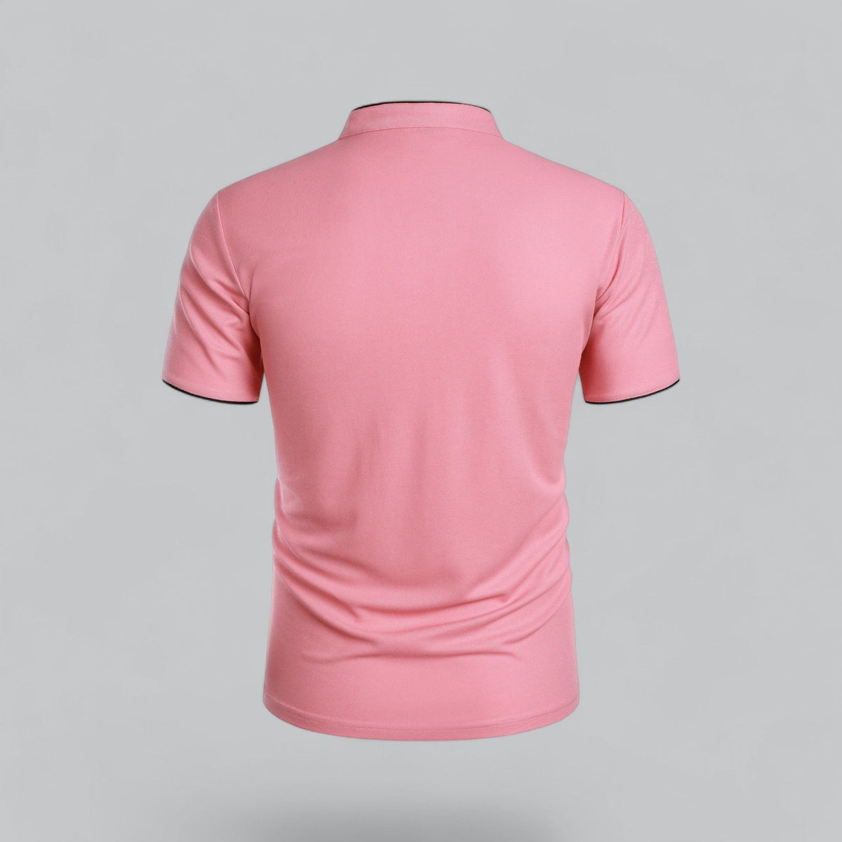 Men's Polo Shirts Relaxed Fit, Short Sleeves and Stand Collar