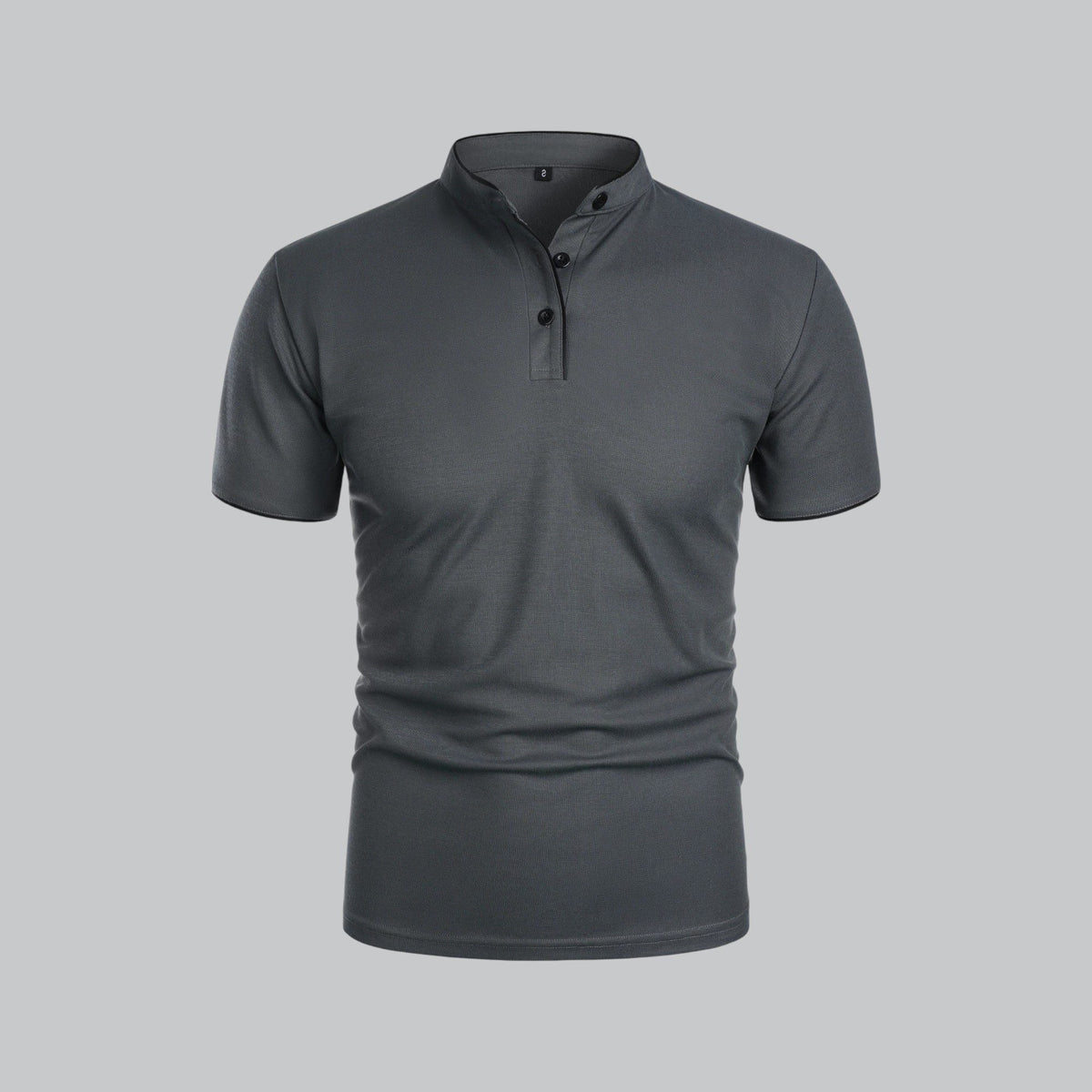 Men's Polo Shirts Relaxed Fit, Short Sleeves and Stand Collar