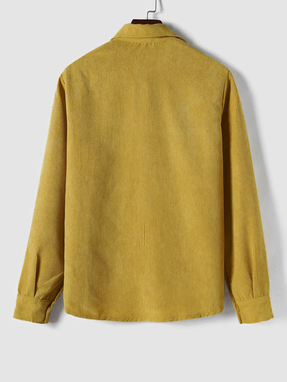 Men's Polo Shirts Ribbed Knit, Long Sleeves and Relaxed Fit