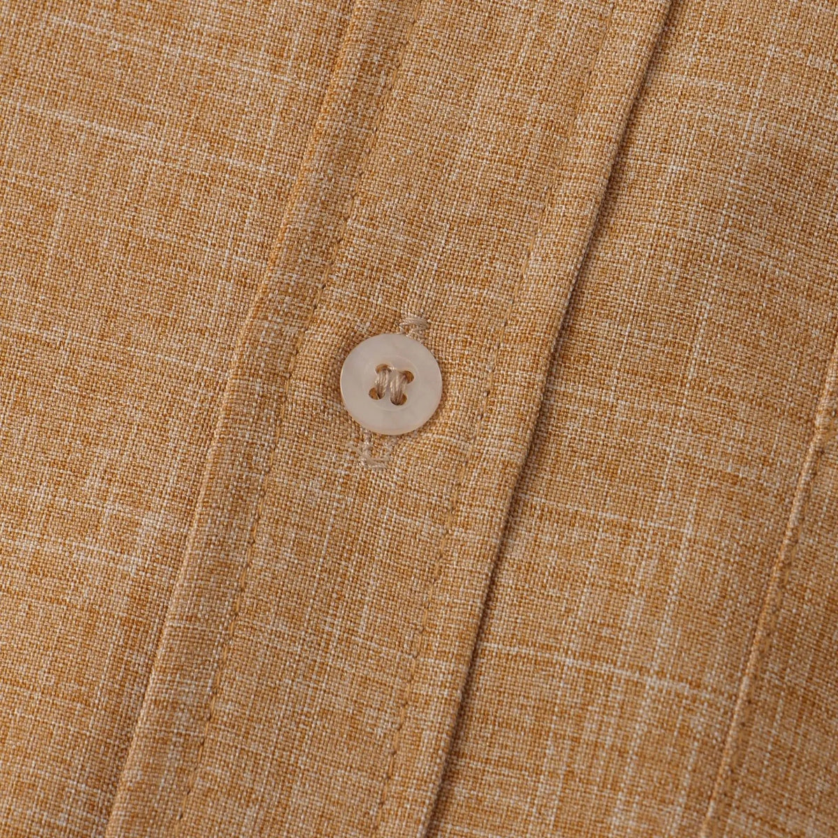 Men's Short Sleeve Shirts, Cotton-Linen Blend, Relaxed Summer Fit