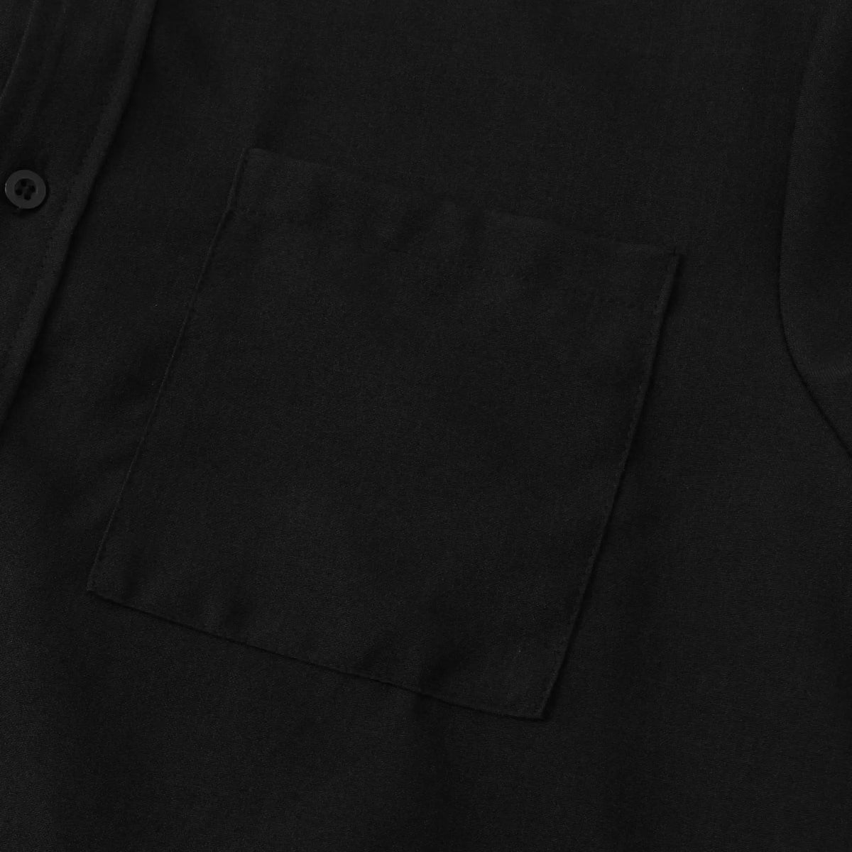 Men's Short Sleeve Shirts, Cotton-Linen Blend, Relaxed Summer Fit