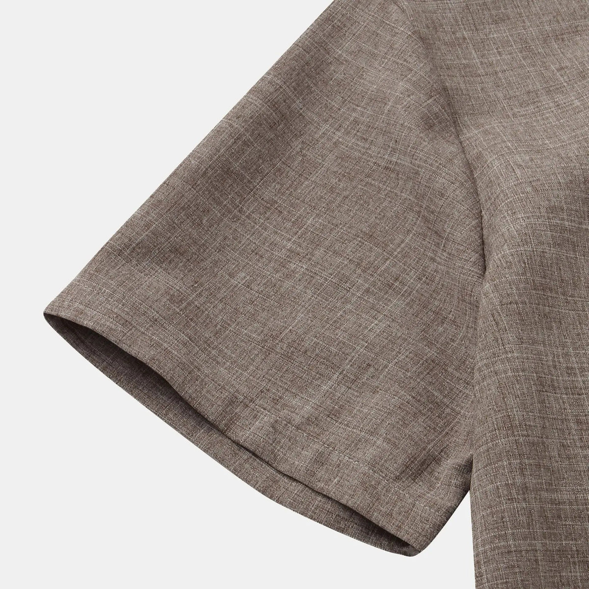 Men's Short Sleeve Shirts, Cotton-Linen Blend, Relaxed Summer Fit