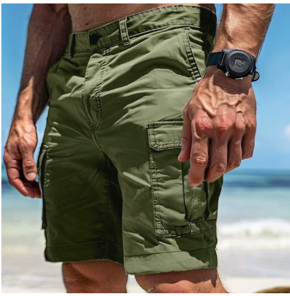 Men's Shorts Relaxed Fit for Summer, Outdoor Utility Cargo Pockets