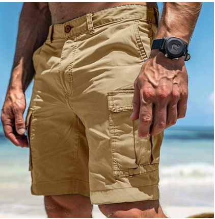 Men's Shorts Relaxed Fit for Summer, Outdoor Utility Cargo Pockets