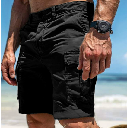 Men's Shorts Relaxed Fit for Summer, Outdoor Utility Cargo Pockets