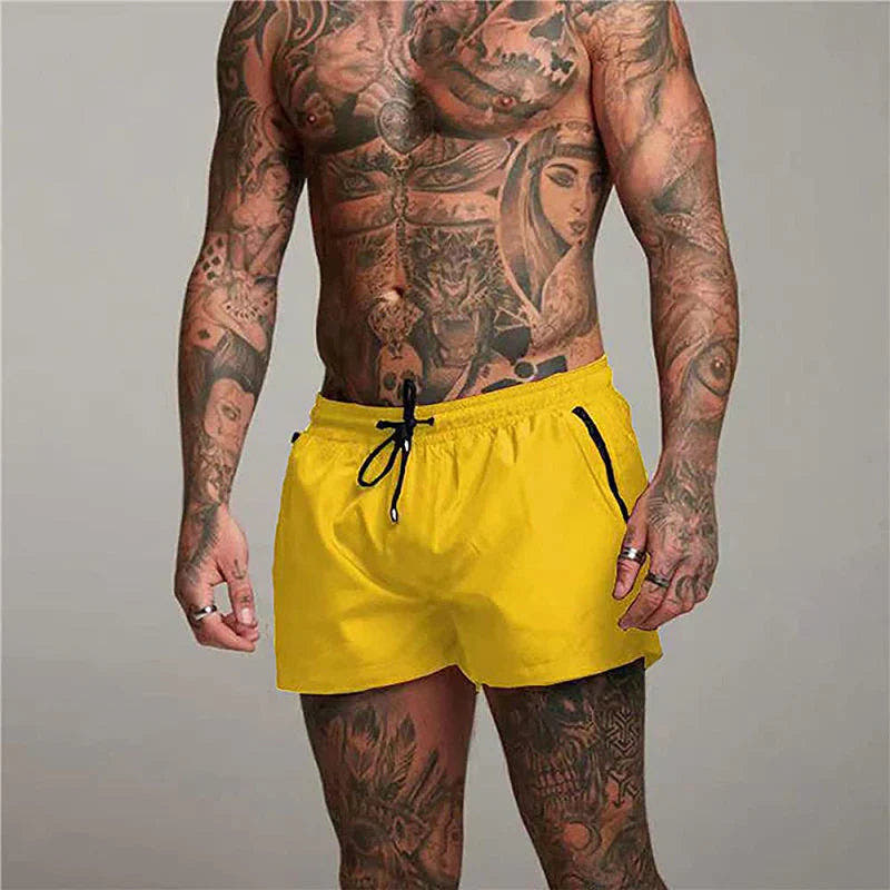 Men's Swim Shorts Quick-Dry Lightweight with Zip Pockets