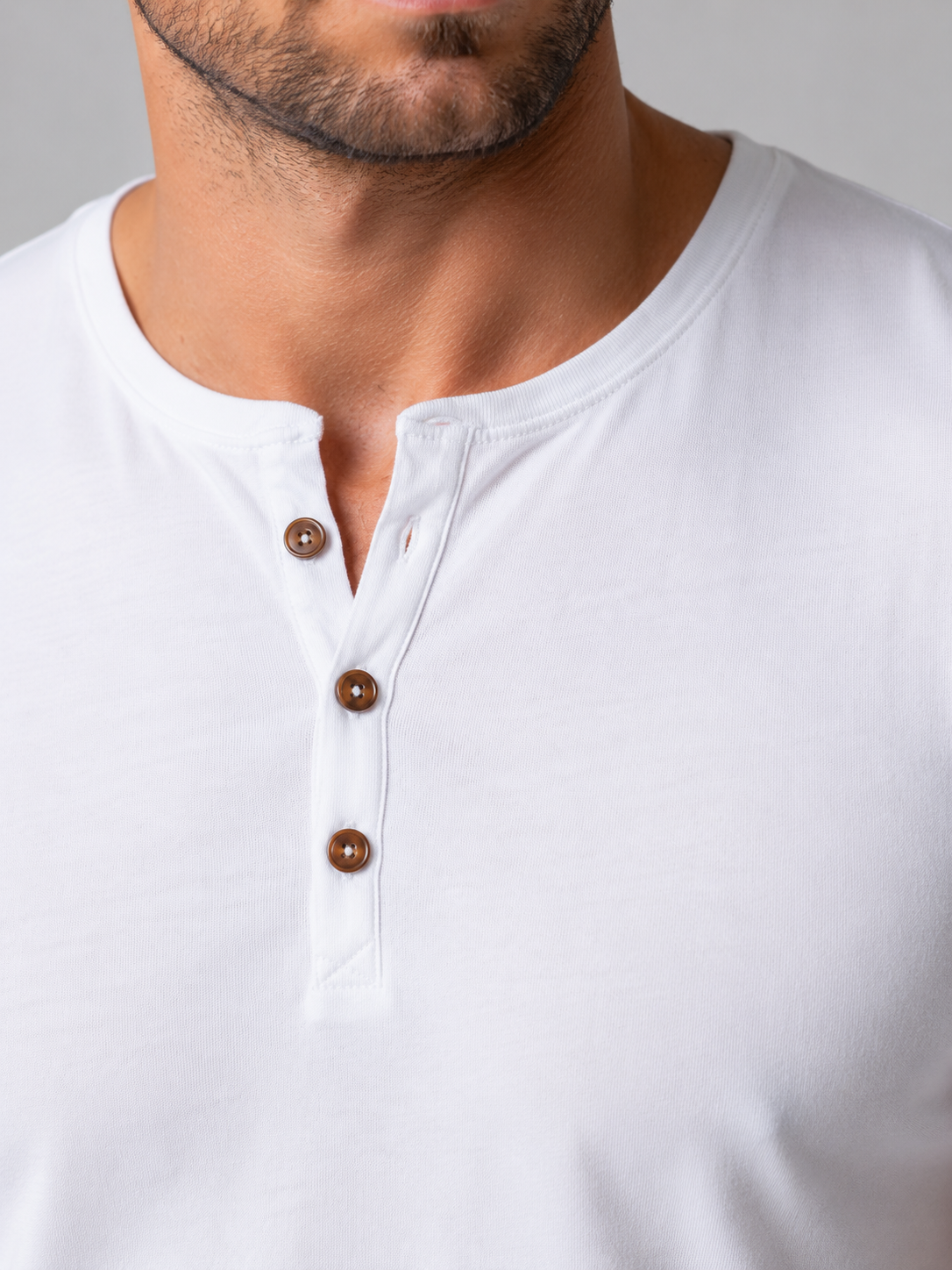 Men's T Shirts Lightweight Slim Fit Henley with Short Sleeves