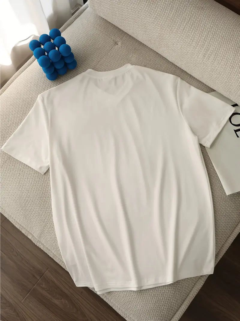 Men's T Shirts Quick-Drying, Fitted V-Neck with Short Sleeves