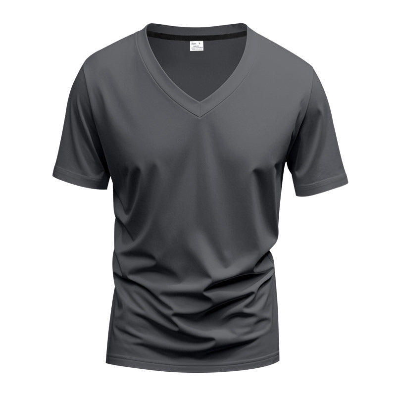 Men's T Shirts Quick-Drying, Fitted V-Neck with Short Sleeves