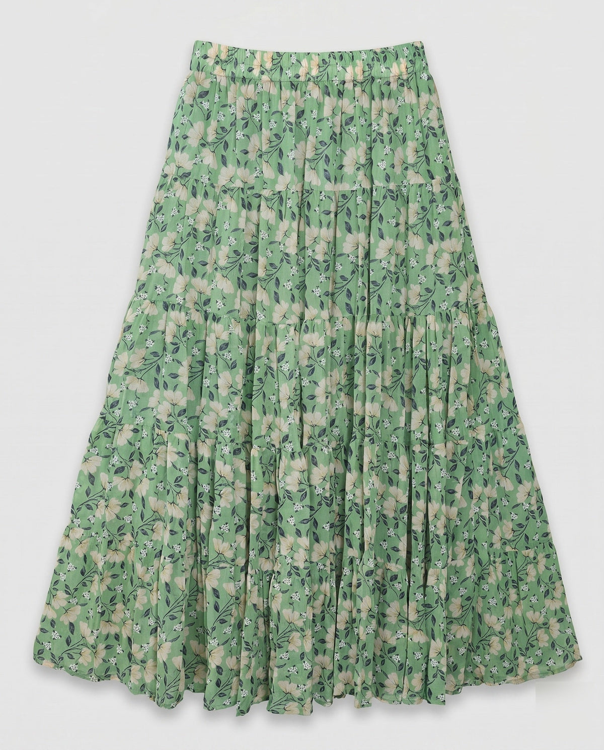 Midi Skirt with Voluminous Pleats for Women