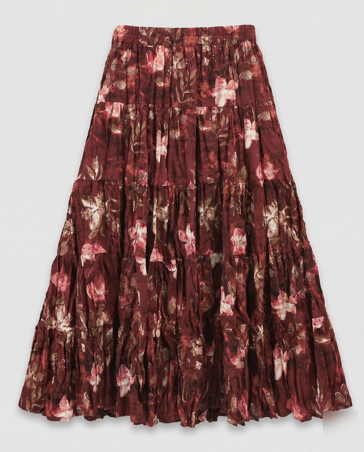 Midi Skirt with Voluminous Pleats for Women