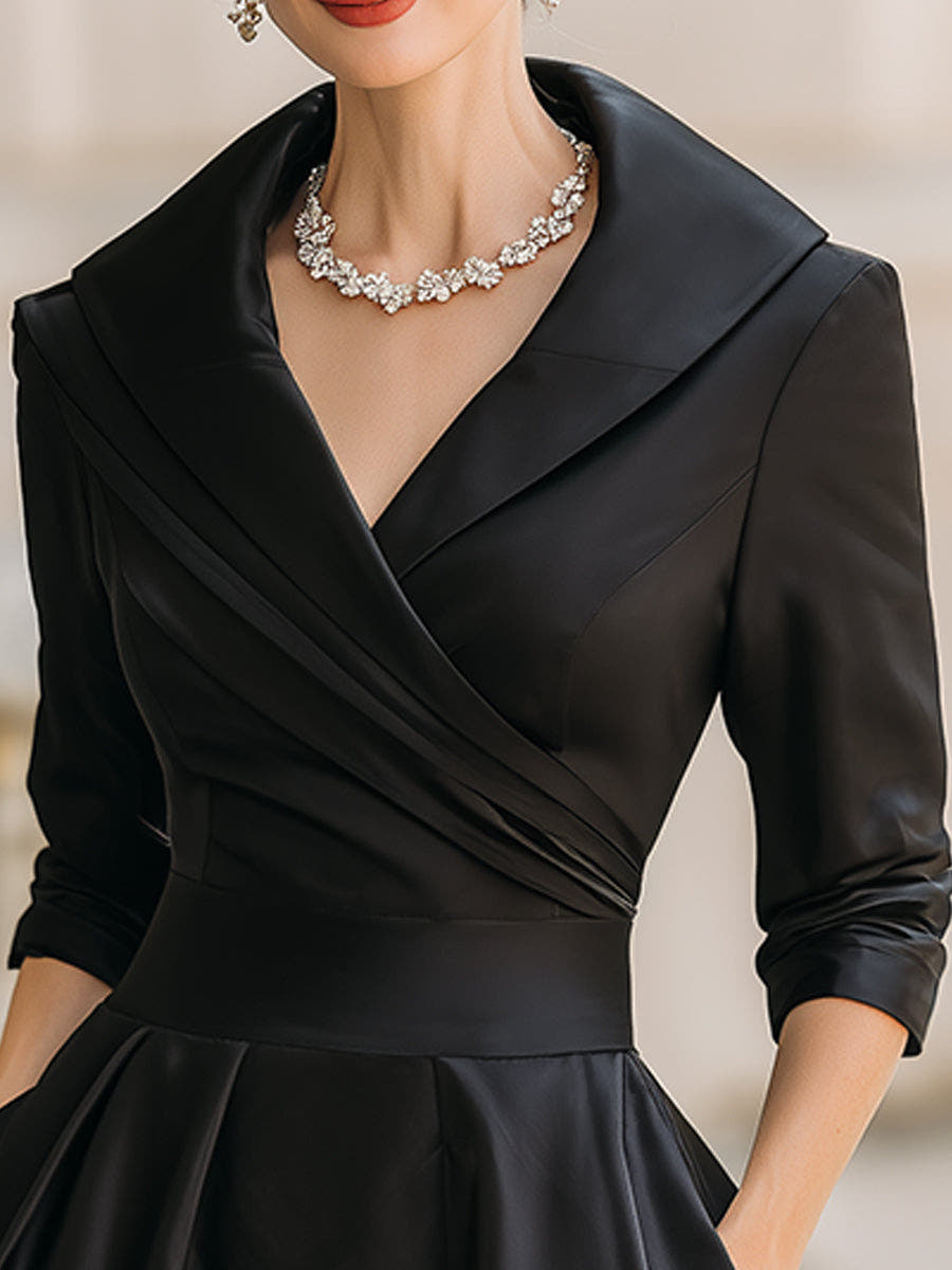 Party Dress with V-Neck