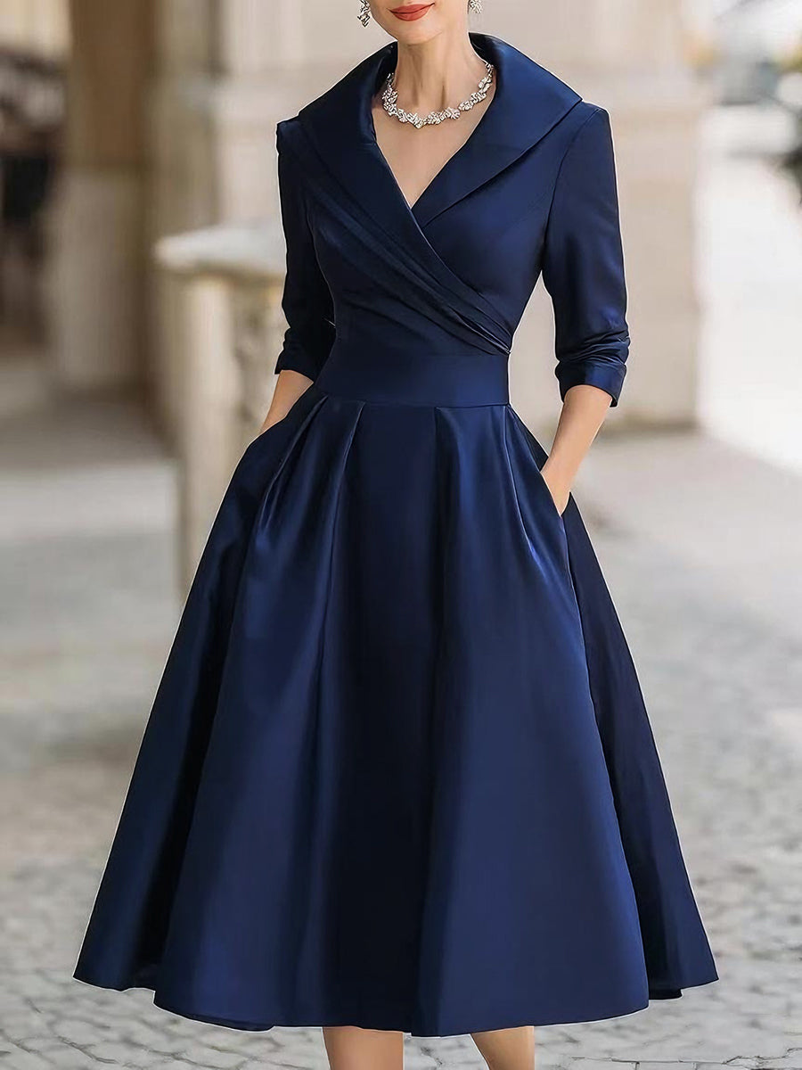 Party Dress with V-Neck