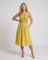 Summer Dress with Crochet and Floral Embroidery for Women