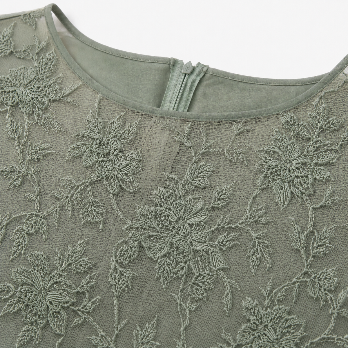 Wedding Guest Dress with Floral Print, Zip and A-Line Cut
